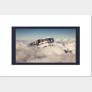 Snow Covered French Mountain Landscape Posters and Art
